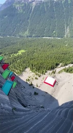 Cliffside Trampoline Stunt Sends Daredevil Pinballing Down Canyon 🪂💥