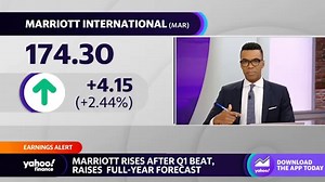 Marriott International stock rises on Q1 earnings beat