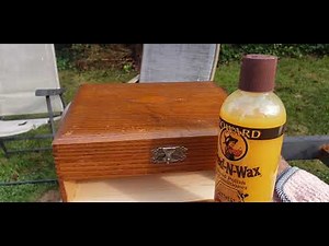 Putting Howard Restor-A-Finish & Feed-N-Wax To The Test On Antique Oak Wood Box *Review*