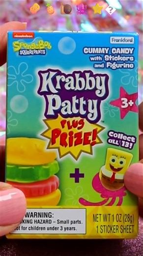ASMR UNBOXING Spongebob Candy Blind Box Review ❤️#shorts #asmr #spongebob #candy #trending #viral
