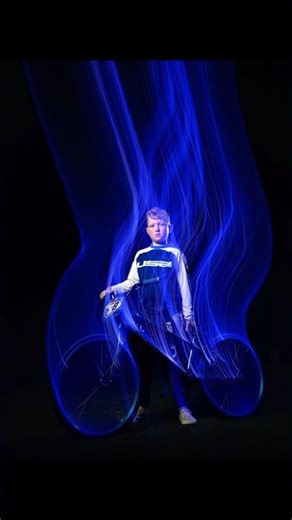In-camera effects! Motion blur and light trails for the “Tron” look! #nikon