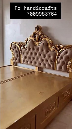 Royal Bedroom Setup | Designer Wooden King Size Bed | Premium Furniture