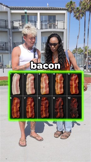 When Is the bacon ready to eat ? | bacon