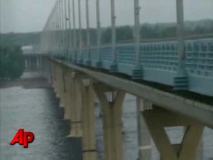 Raw Video: Russian Bridge Sways in the Wind
