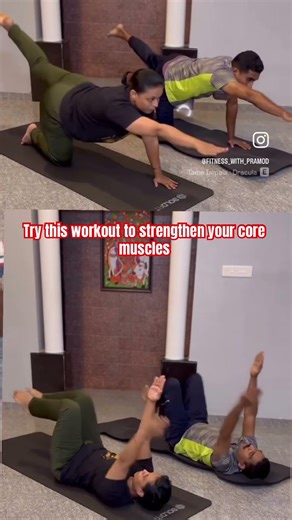 Try this for strengthening your core muscles…. #fitfromhome #weightlossjourney #onlineworkout