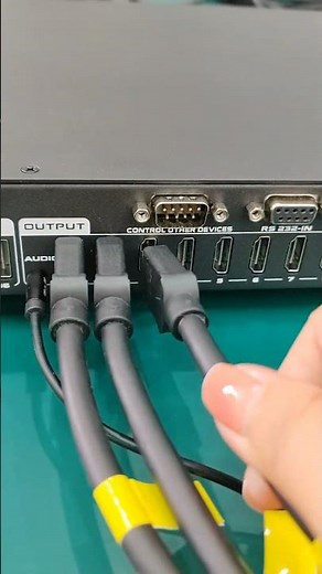 Tired of tricky device connections and cumbersome ops in meeting rooms 4KHDMI Matrix switcher solves