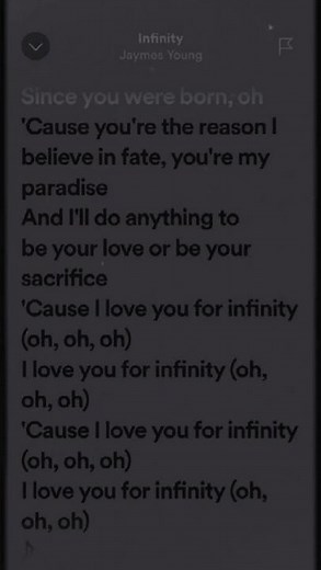 infinity. #music #lyrics_songs #lyricsvideo #spotify #lyricmusicparadise
