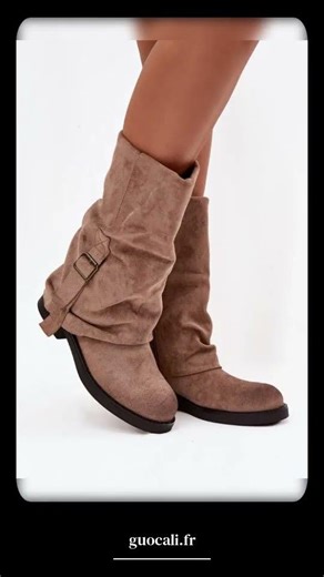 Women Thigh High Boots - Low Flat Shoes