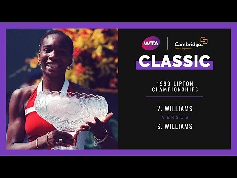 Venus Williams v. Serena Williams | Full Match | 1999 Lipton Championships