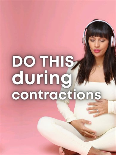 Instead of tensing during a contraction....do THIS instead!!! Follow @popthatmumma for more birth tips! 🩷 #birthtips #contraction #pregnant #pregnancy #hypnobirthing