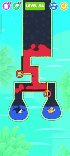 Save The Fish All 54 Level Android,ios Gameplay New Update #shorts #savethefish