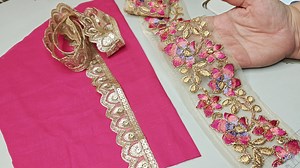 1.1M views · 13K reactions | Let's make this stunning kurti design with floral organza lace and pintucks / boutique style beautiful sleeves design cutting and stitching #sewing #fashion #designer #sewingtips #kurtidesign #designinspiration | Knotty Stitches | Facebook