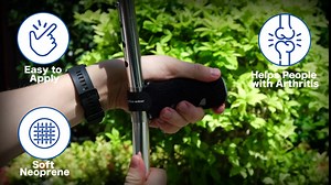 Elbow Crutch Handle Pads | Pack of 2 | Forearm Hand Grips for Crutches | Pair | Made from Soft Comfy Neoprene with Shock Absorbing Cushion | Prevents Sore Hands & Calluses