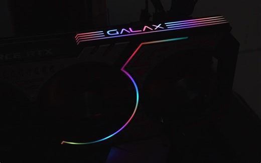影驰GeForce RTX 2080 GAMER显卡RGB灯光效果展示