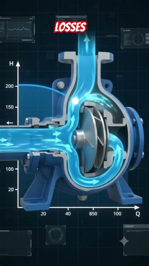 Centrifugal Pump Performance Curve Explained Head vs Flow | #centrifugalpumps #mechanicalengineering