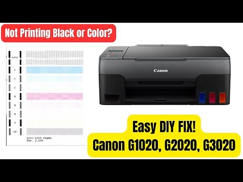 Canon G1020 G2020 G3020 Not Printing Black, Color | Printhead Cleaning [Step-By-Step Instructions]