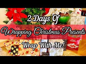 *2021* WRAPPING CHRISTMAS PRESENTS | WRAP WITH ME | 2 DAYS OF WRAPPING PRESENTS| CHRISTMAS MUSIC🎄🎁