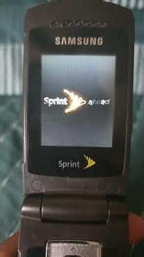 Samsung sph m320 (Sprint) Startup and Shutdown (Both Internal and external displays)