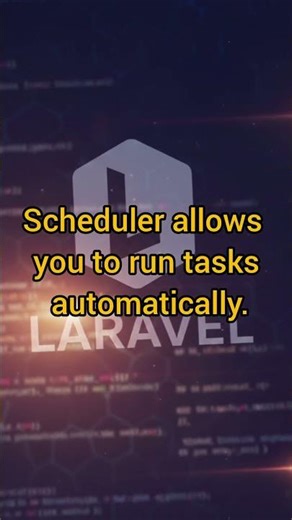 #34 What is Laravel scheduler? #laravel_interview_question #coding #interviewq #laravel_development