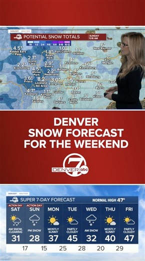 You hoping this weekend brings Denver's first snow of the season? Here's how the latest timeline and totals are shaping up. ❄️ ⬇️ | Denver7