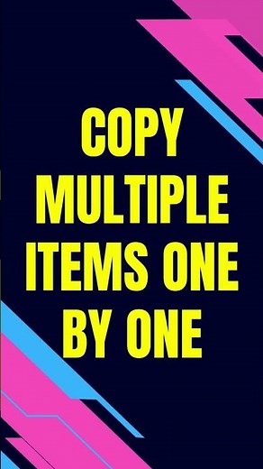 What's the FASTEST Way to Copy and Paste Multiple Items in Windows?
