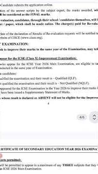 icse2026 Improvement Exam circular | #icse2026 latest updates |#icse