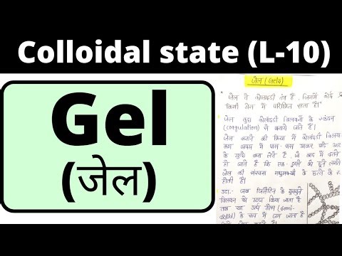 L-10, colloidal state bsc 1st year physical chemistry, gel in hindi, knowledge adda
