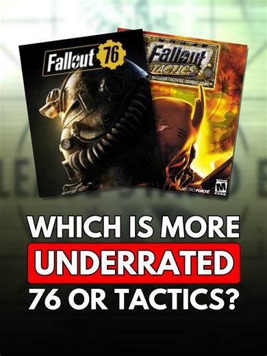 More Underrated: 76 or Tactics in Fallout Lore?