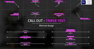 Triple Text Call - Outs | MOGRTs