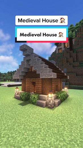 Small Medieval House Building Tutorial in Minecraft
