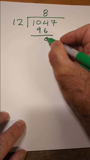 Long Division with a Two Digit Number for No Calculator Test #mathexercises #asvab