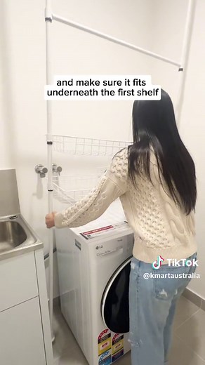 Transform Your Laundry Space with Adjustable Telescopic Shelving Units