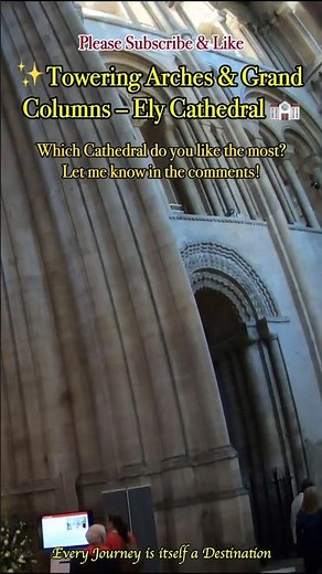 Ely Cathedral’s Towering Arches & Majestic Transept Columns |Grand Architectural Marvel #ely #uk