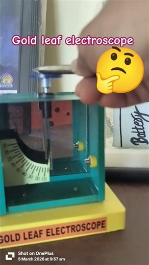 gold leaf electroscope #trending #experiment #viral #physics