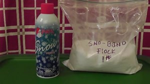 Santa Snow Spray Can Versus Sno-Bond Flock Adding Fake Snow To Christmas Tree