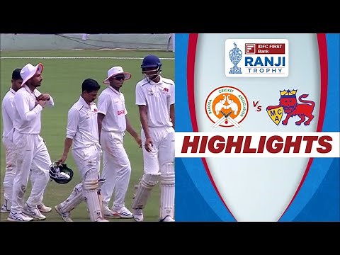 Baroda Stuns Mumbai in a Nail-Biting Ranji Trophy Match | Full Match Highlights | Ranji Trophy.