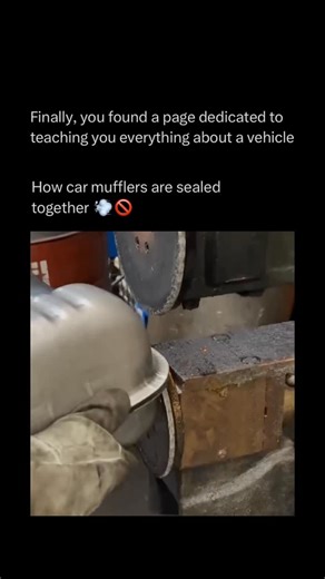 Explaining a car on Instagram: "A car muffler is designed to reduce the noise created by your engine’s exhaust gases as they exit the vehicle. 🔧🚗💨 Inside the muffler, a series of chambers and perforated tubes reflect and cancel out sound waves, turning loud engine explosions into a deep, controlled tone. It also helps direct exhaust flow smoothly, improving efficiency and minimizing back pressure. 🎶⚙️ In short — the muffler keeps your car quiet, efficient, and civilized while still letting t