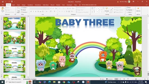 Game PowerPoint Trắc Nghiệm 'Baby Three'