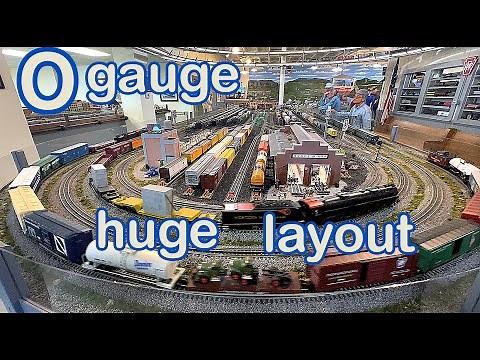 Big Model Railroad Layout O Gauge: Masonic Village & Elizabethtown Model Railroad Club