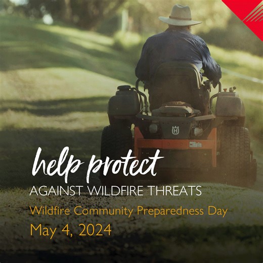 Today is Wildfire Community Preparedness Day, a day to focus on what you can do in and around your home to help protect against the threat of wildfires. The National Fire Protection Association (NFPA) has put together a comprehensive Prep Day Toolkit with project ideas, safety tip and more. Get #WildfireReady at https://ow.ly/S3v750Rt0oP | Pacific Power
