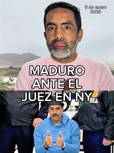 Maduro hoy frente al juez en Nueva York, Porky dice que pedirá apoyo a Trump. 1.Maduro frente al juez. Luego de ser trasladado a Estados Unidos, Nicolás Maduro y su esposa Cilia Flores se presentarán hoy ante un juez federal en Manhattan. Exlíder venezolano se encuentra en un recinto de máxima seguridad tras su extracción de suelo venezolano el sábado. 2. Delcy Rodríguez plantea una agenda de cooperación con Washington para continuar el proceso. Antes estuvo reunida con Diosdado Cabello y Vladim