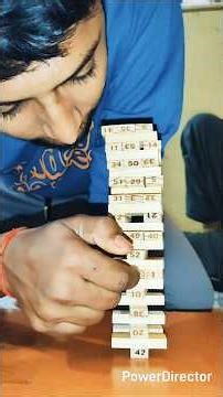 How to lose at Jenga Game #funny #gameplay