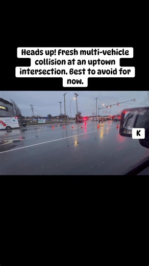 Heads up! 🚨 Fresh multi-vehicle collision at uptown intersection. Best to avoid for now. Not a great way to start the day I hope there were no casualties.😞 #victoriabritishcolumbia #accident #highlightseveryone #uptown | Dover in Canada