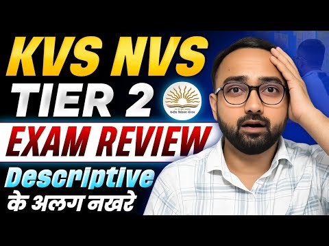 My KVS NVS Tier 2 Exam Review|