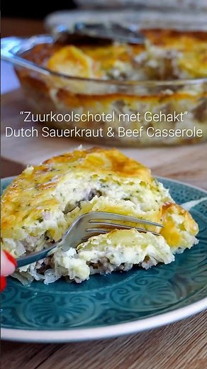 Zuurkoolschotel met Gehakt – Dutch Sauerkraut & Beef Casserole Recipe for Dinner #shorts
