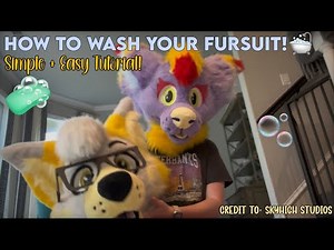 🫧How to WASH your Fursuits! Simple + Easy Method!🧼