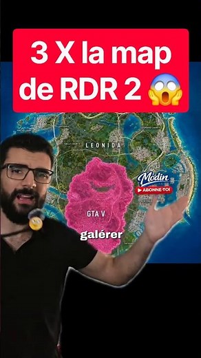 🎙️😱 3x the size of the RDR2 map, the biggest map Rockstar has ever designed ... #gta6
