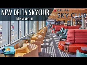 New Delta Sky Club at the Minneapolis Airport - Located at the end of G concourse