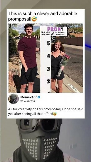 This is a clever way to ask her out to prom.