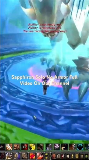 Sapphiron Solo No Armor On MoP Classic #worldofwarcraft #wow #warcraft